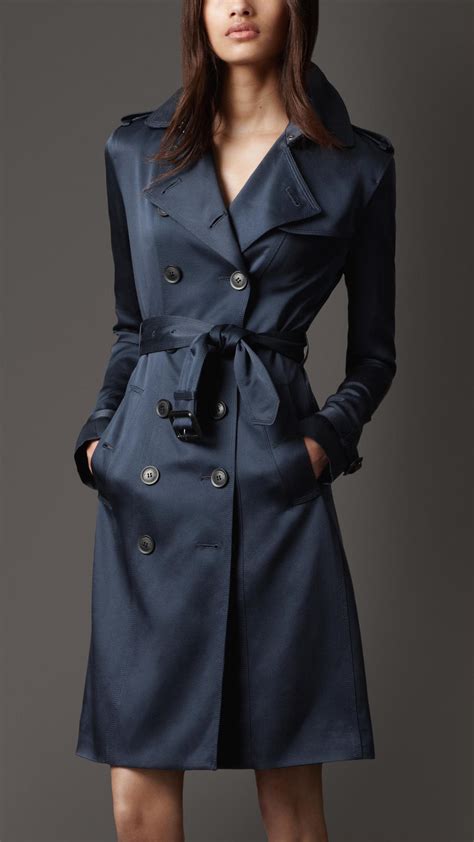 navy blue coat burberry|burberry trench coat women.